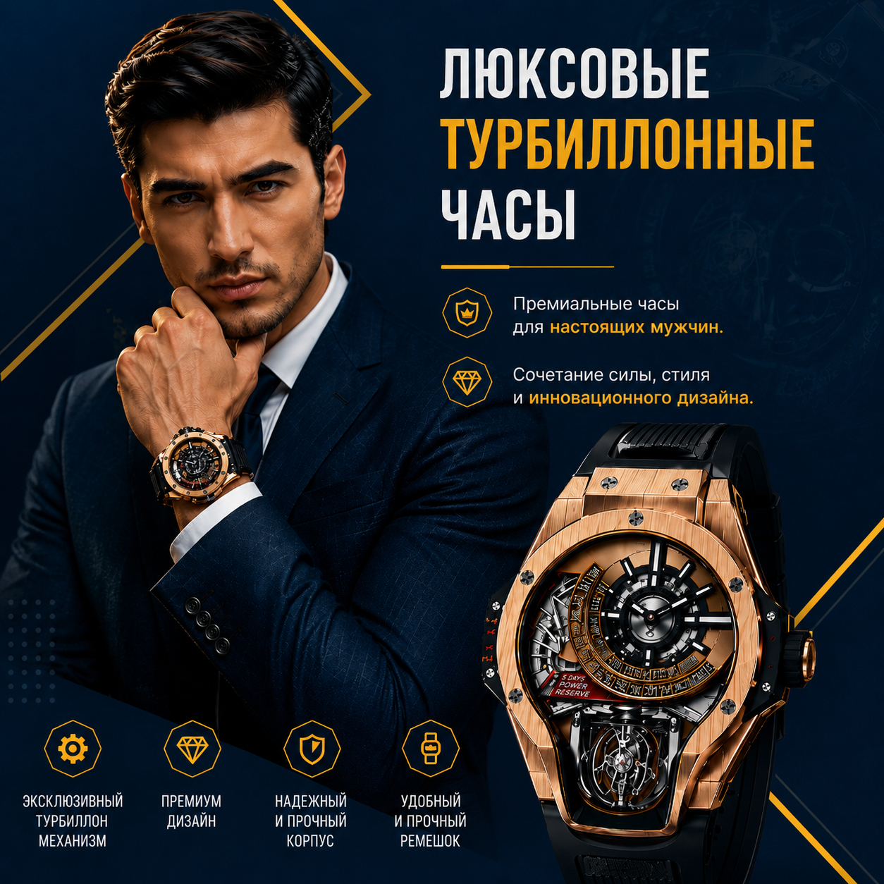 Роскошные Мужские Часы